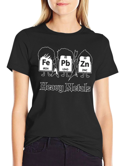 Heavy Metals Periodic Table Funny Graphic Tee
