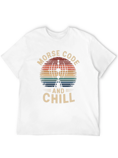 Morse Code and Chill Retro T-Shirt