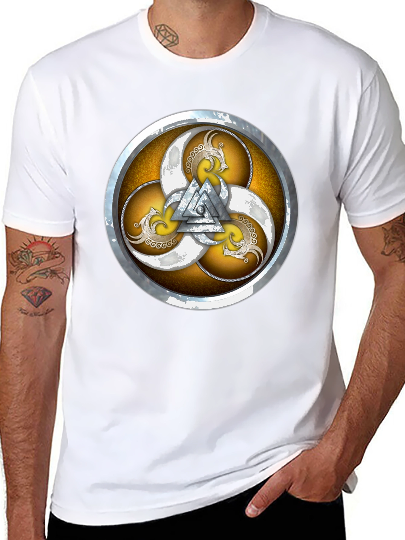 Viking Rune Symbol Graphic T-Shirt
