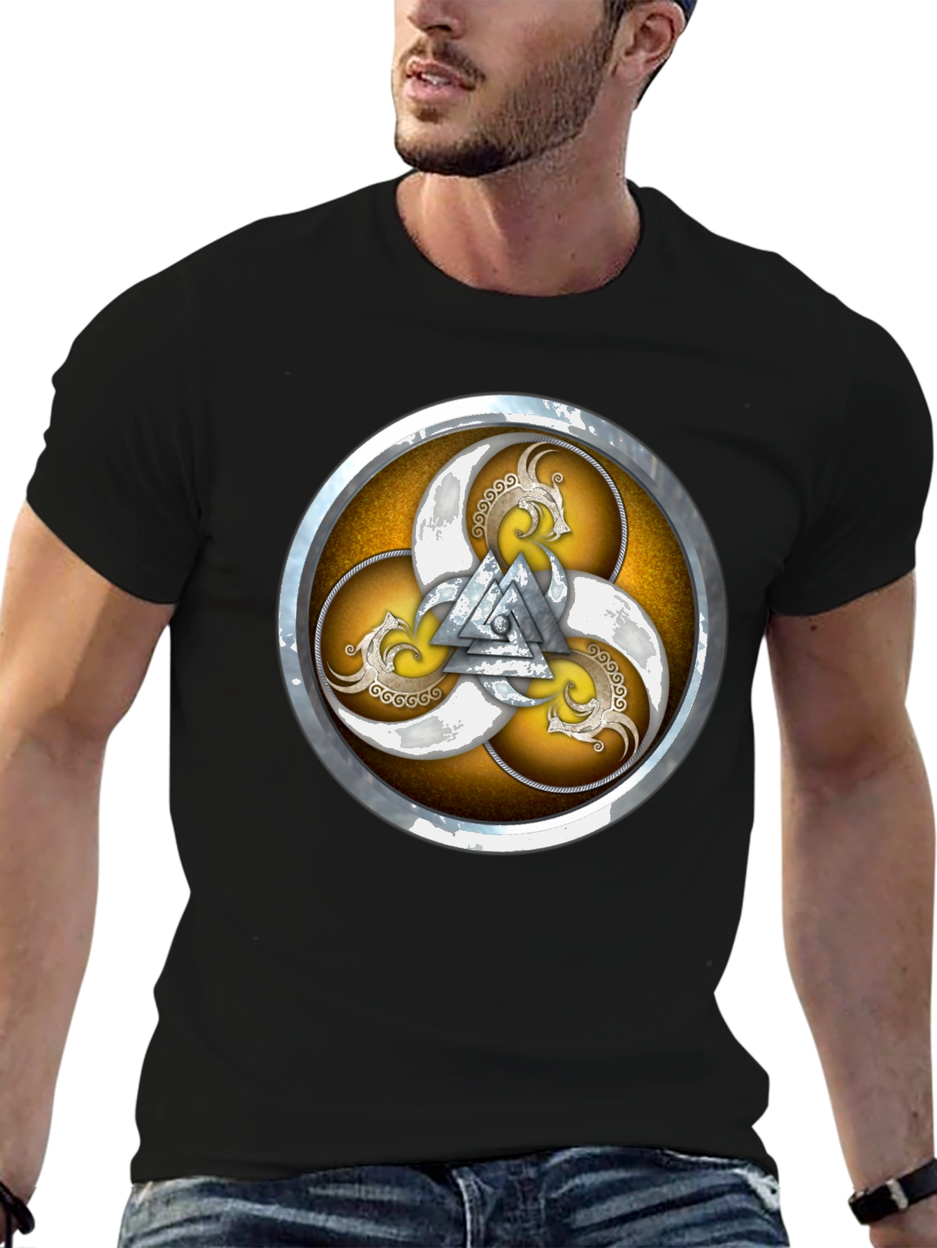 Viking Rune Symbol Graphic T-Shirt