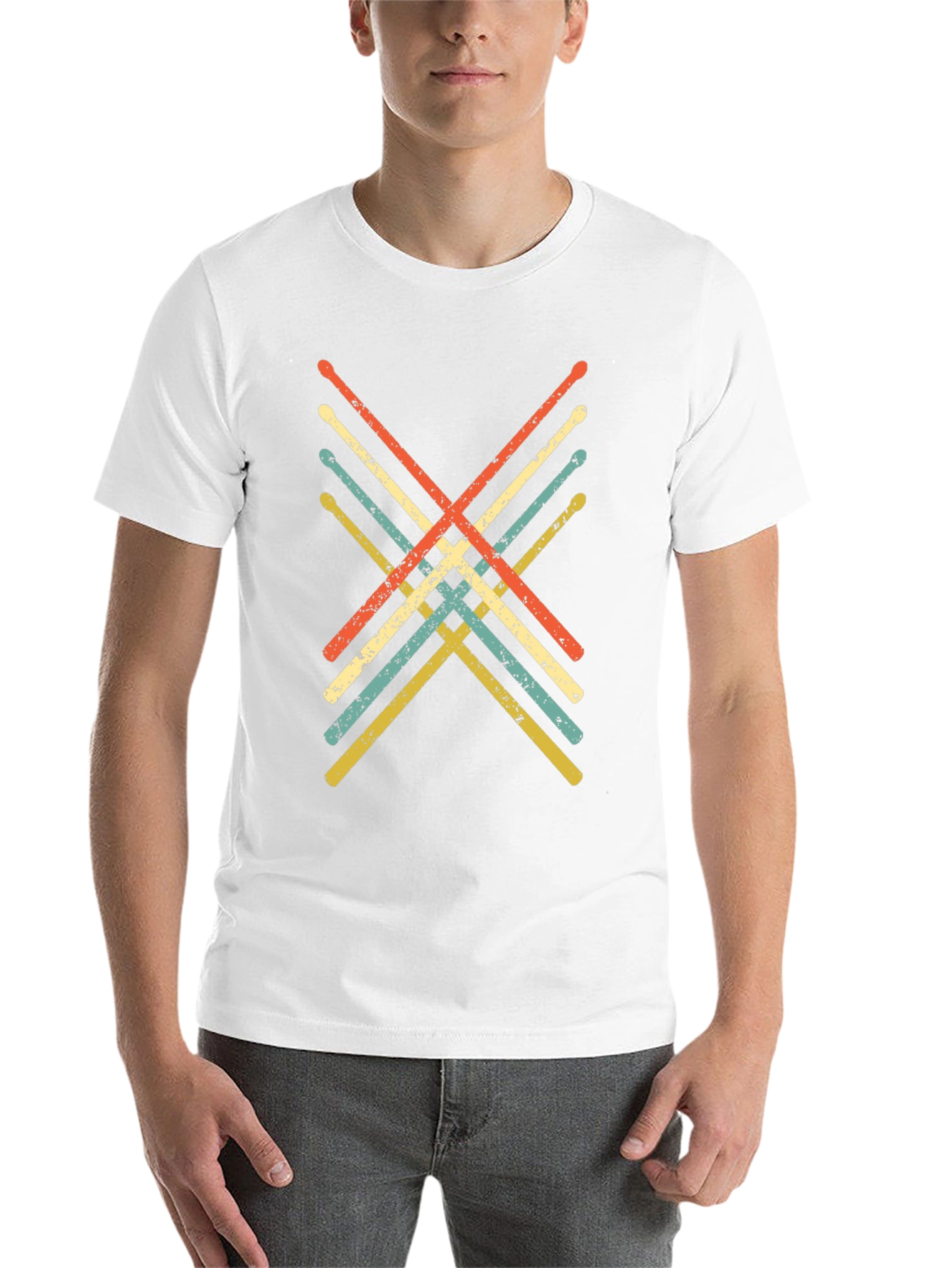 Retro Drumsticks Graphic Tee