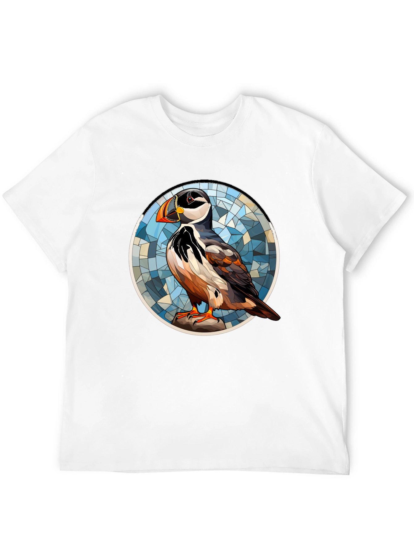 Puffin Art T-Shirt - Unique Bird Design