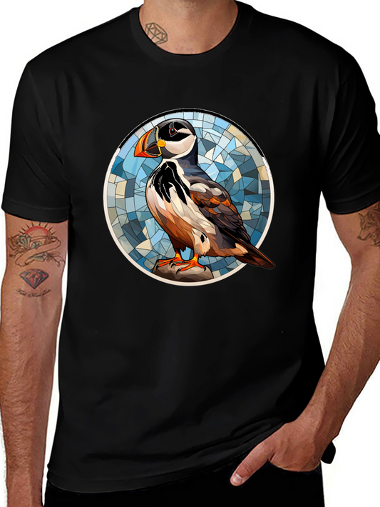 Puffin Art T-Shirt - Unique Bird Design