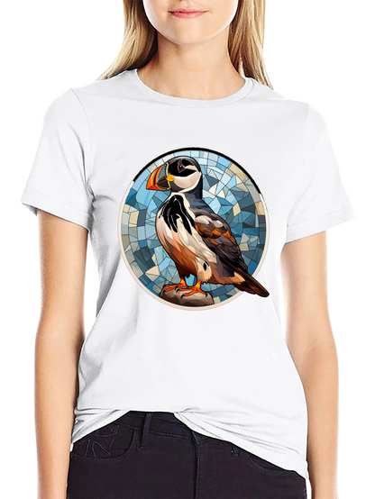 Puffin Art T-Shirt - Unique Bird Design