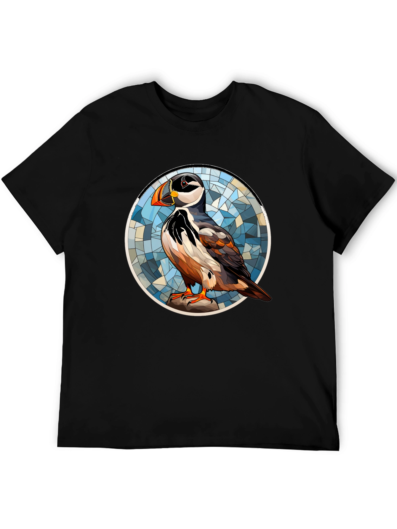 Puffin Art T-Shirt - Unique Bird Design