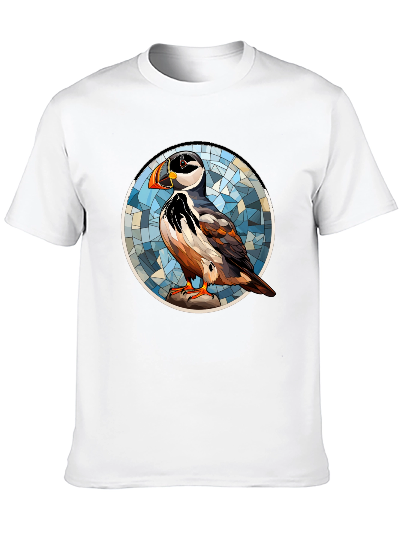 Puffin Art T-Shirt - Unique Bird Design