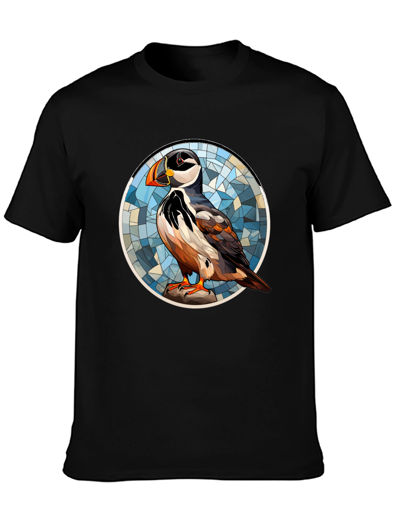 Puffin Art T-Shirt - Unique Bird Design