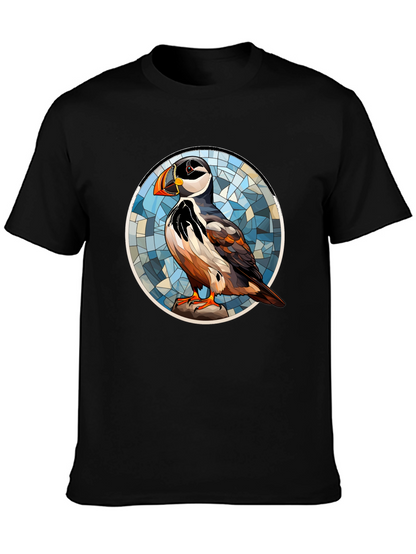 Puffin Art T-Shirt - Unique Bird Design