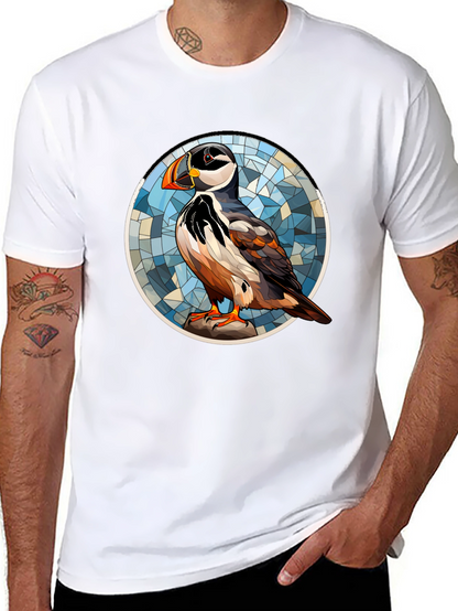 Puffin Art T-Shirt - Unique Bird Design