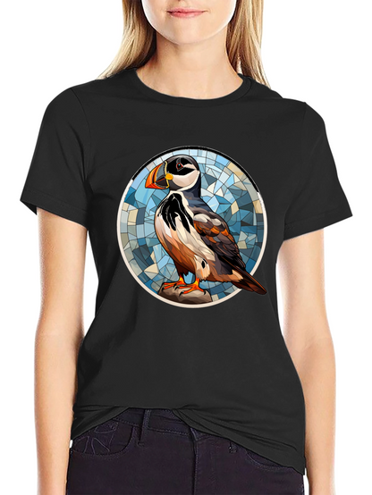 Puffin Art T-Shirt - Unique Bird Design