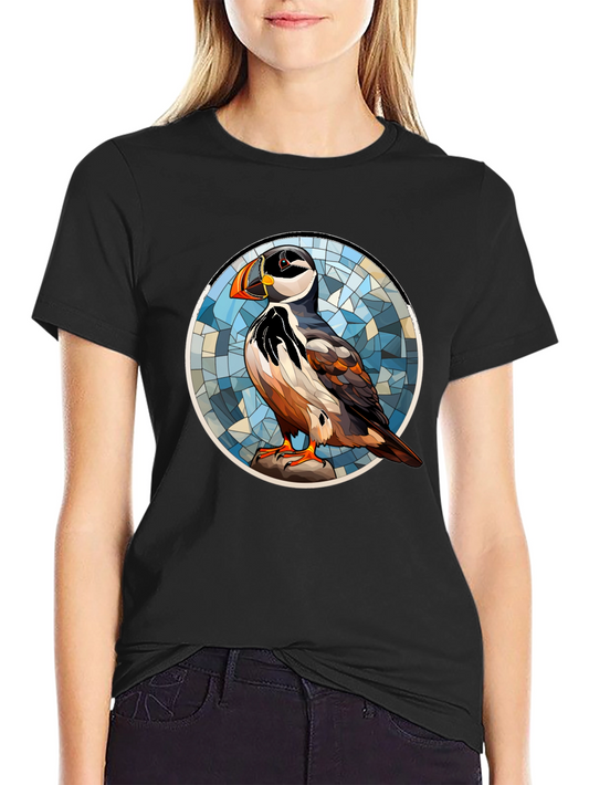 Puffin Art T-Shirt - Unique Bird Design
