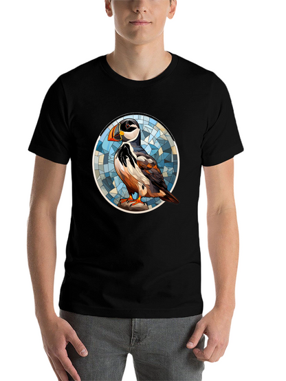 Puffin Art T-Shirt - Unique Bird Design