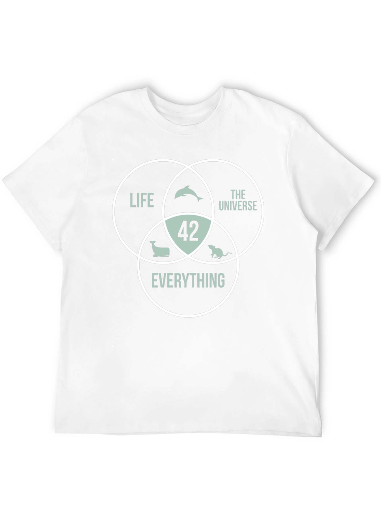 42 The Answer T-Shirt Life Universe Everything Black Cotton Tee