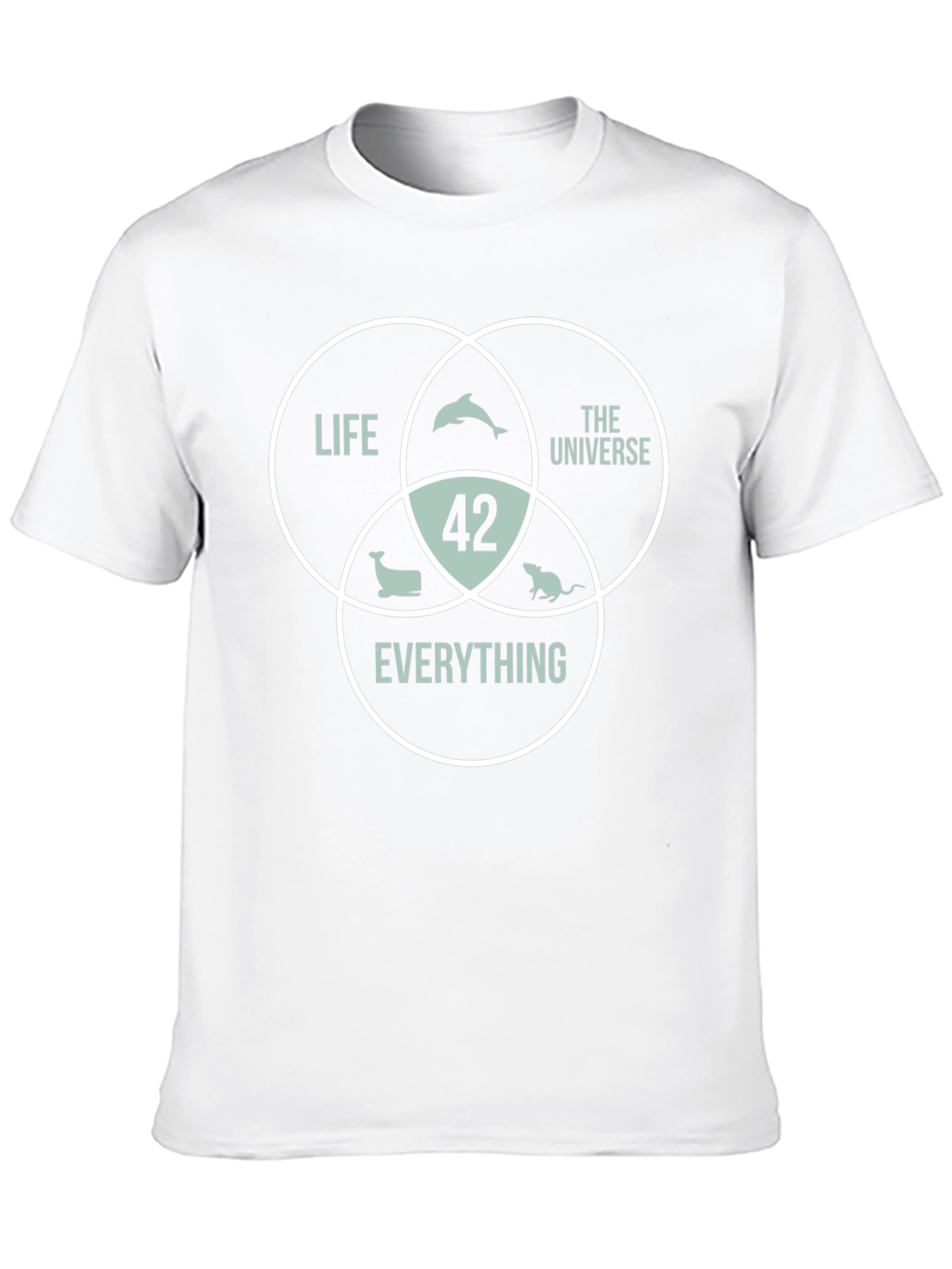 42 The Answer T-Shirt Life Universe Everything Black Cotton Tee