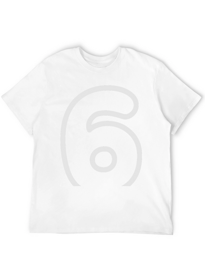 Minimalist Number 6 Black T-Shirt