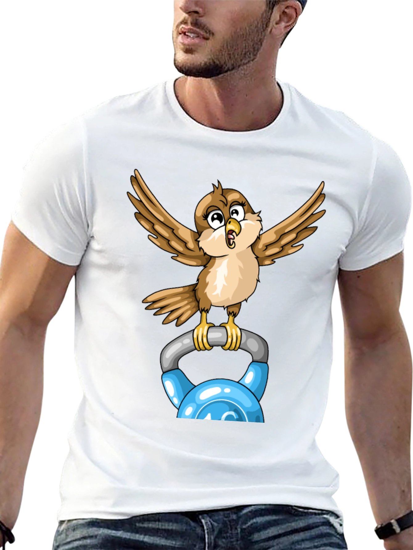 Sparrow Kettlebell Workout T-Shirt