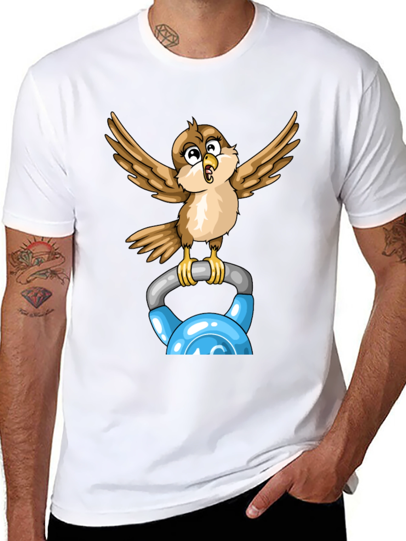 Sparrow Kettlebell Workout T-Shirt