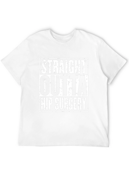 Straight Outta Hip Surgery Black Graphic Tee