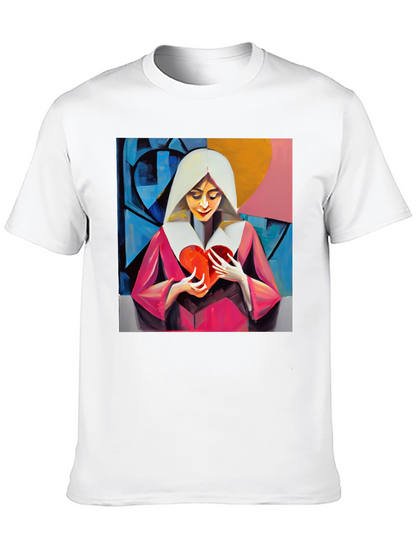 Heartfelt Artistic Graphic Tee - Modern Art T-Shirt