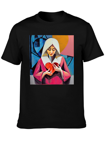 Heartfelt Artistic Graphic Tee - Modern Art T-Shirt