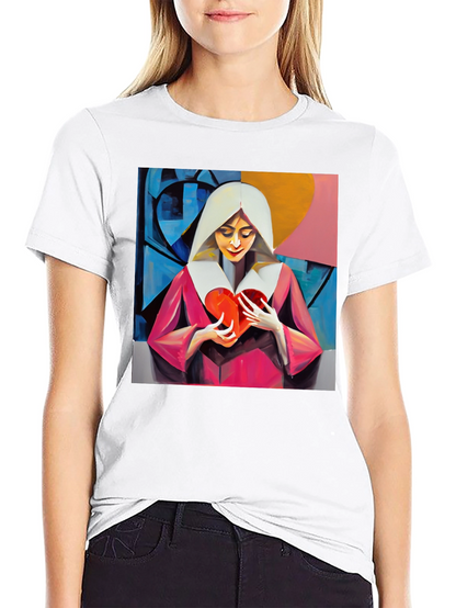 Heartfelt Artistic Graphic Tee - Modern Art T-Shirt