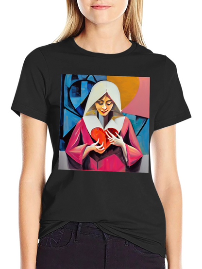 Heartfelt Artistic Graphic Tee - Modern Art T-Shirt