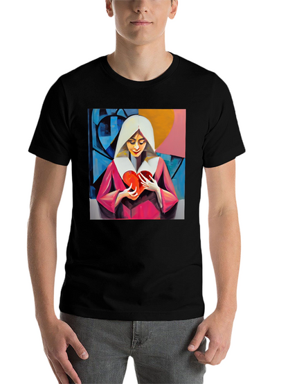 Heartfelt Artistic Graphic Tee - Modern Art T-Shirt