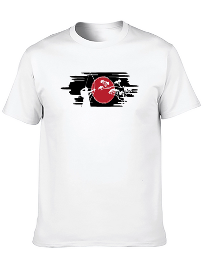 Samurai Archer T-Shirt - Mens Black Graphic Tee