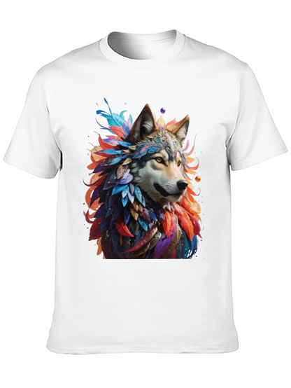 Wolf Feather T-Shirt - Unique Graphic Tee