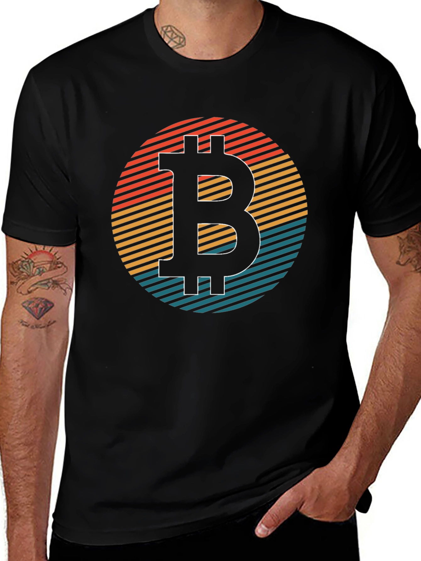 Bitcoin Retro Graphic Tee - Classic Crypto Style