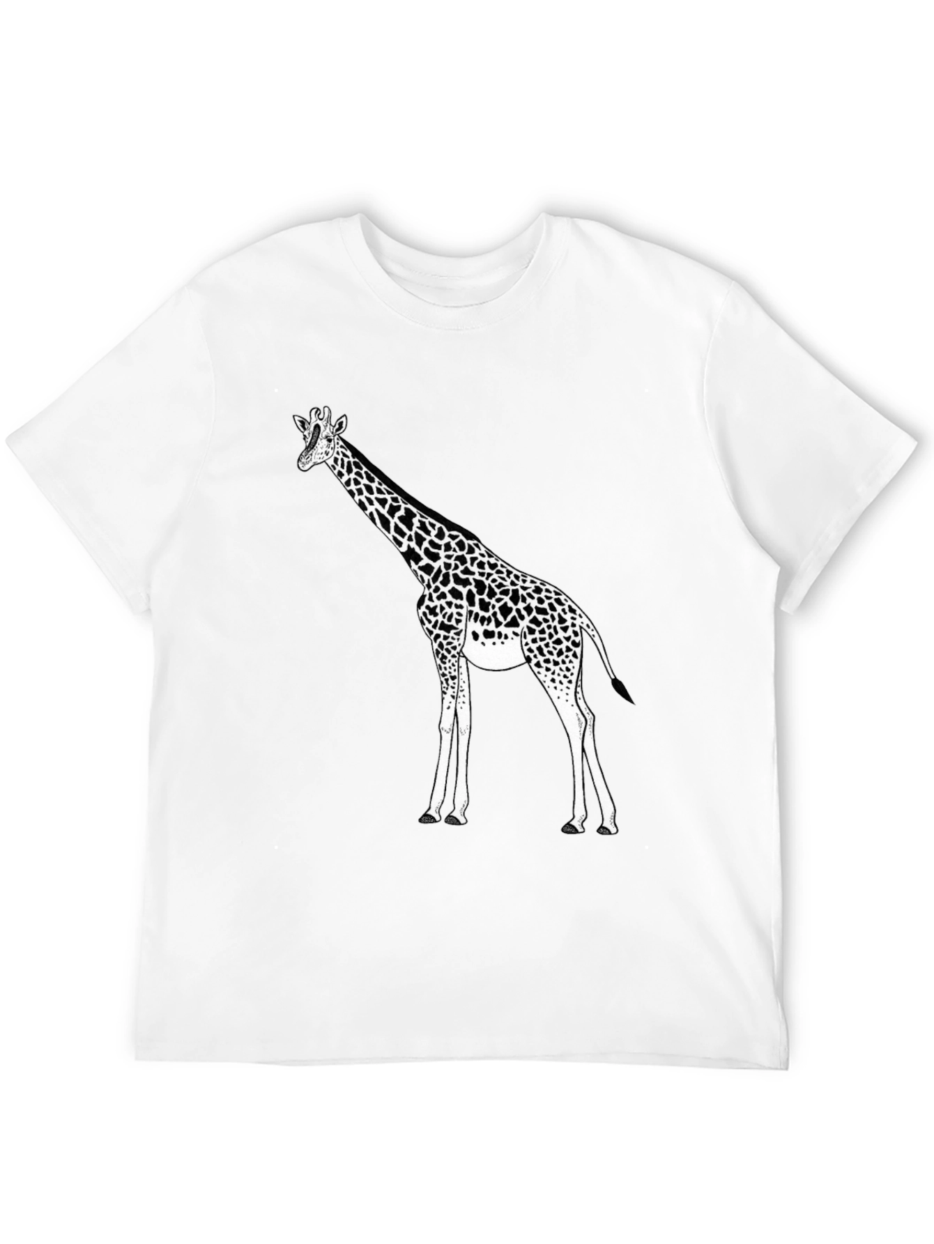 Giraffe Graphic Black T-Shirt
