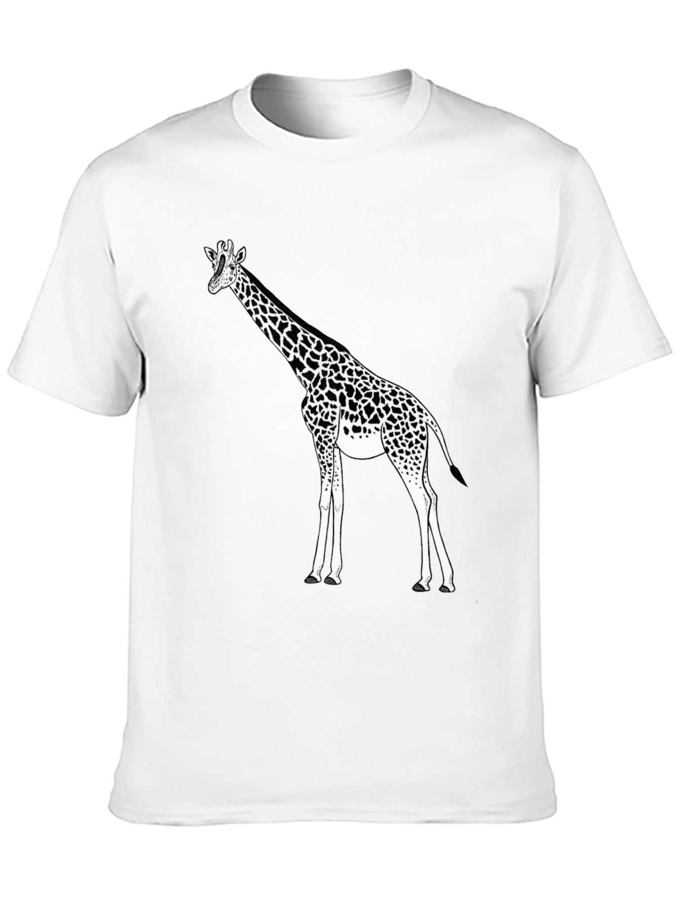Giraffe Graphic Black T-Shirt