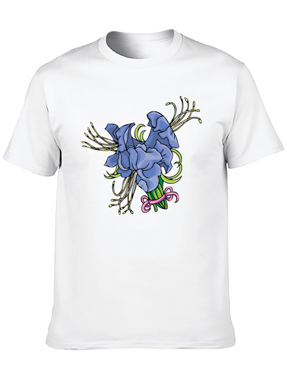 Floral Bouquet Graphic Tee - Black