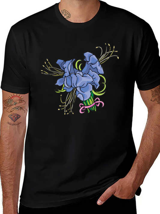 Floral Bouquet Graphic Tee - Black