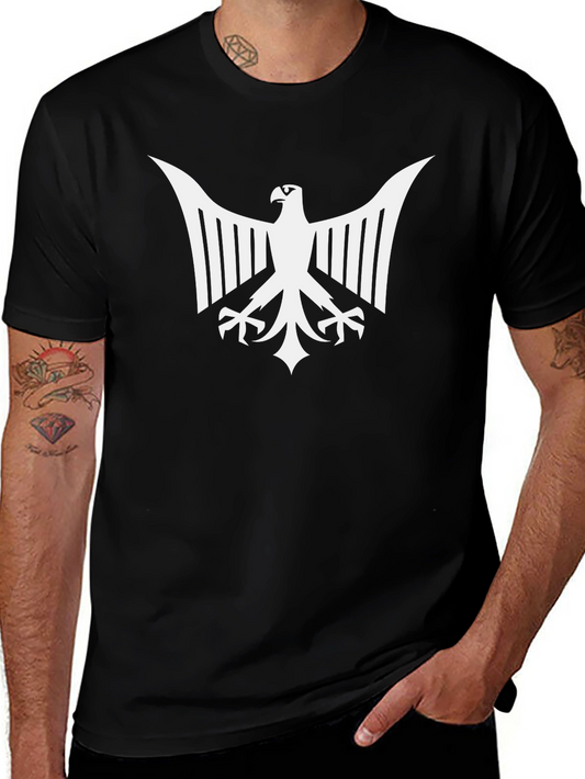 Eagle Emblem Graphic Tee - Bold Black T-Shirt
