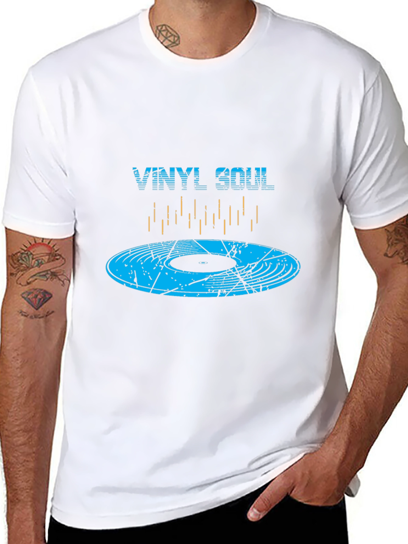 Vinyl Soul Graphic Tee - Music Lover T-Shirt
