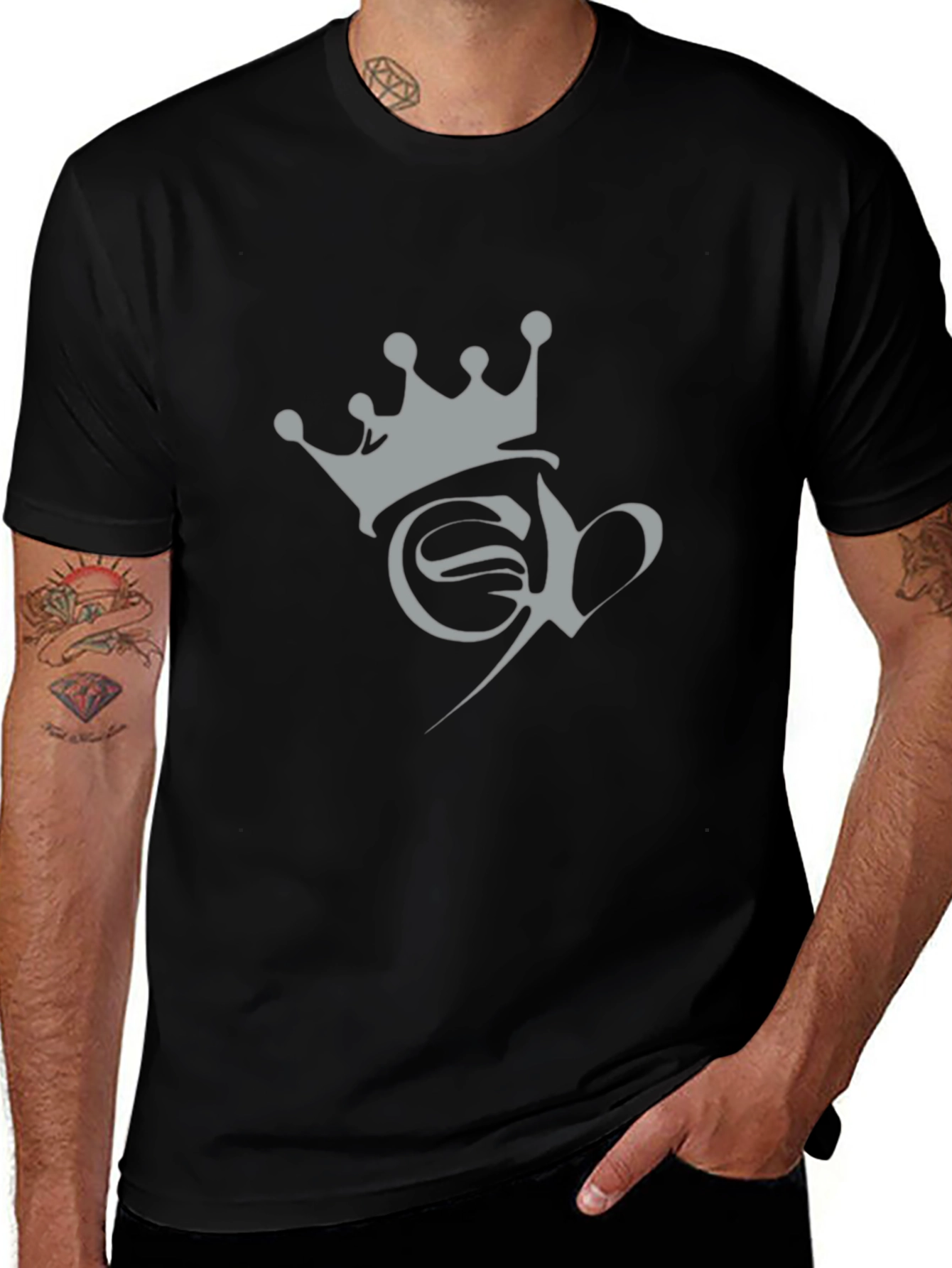 Crowned Logo Graphic Tee - Modern Fit