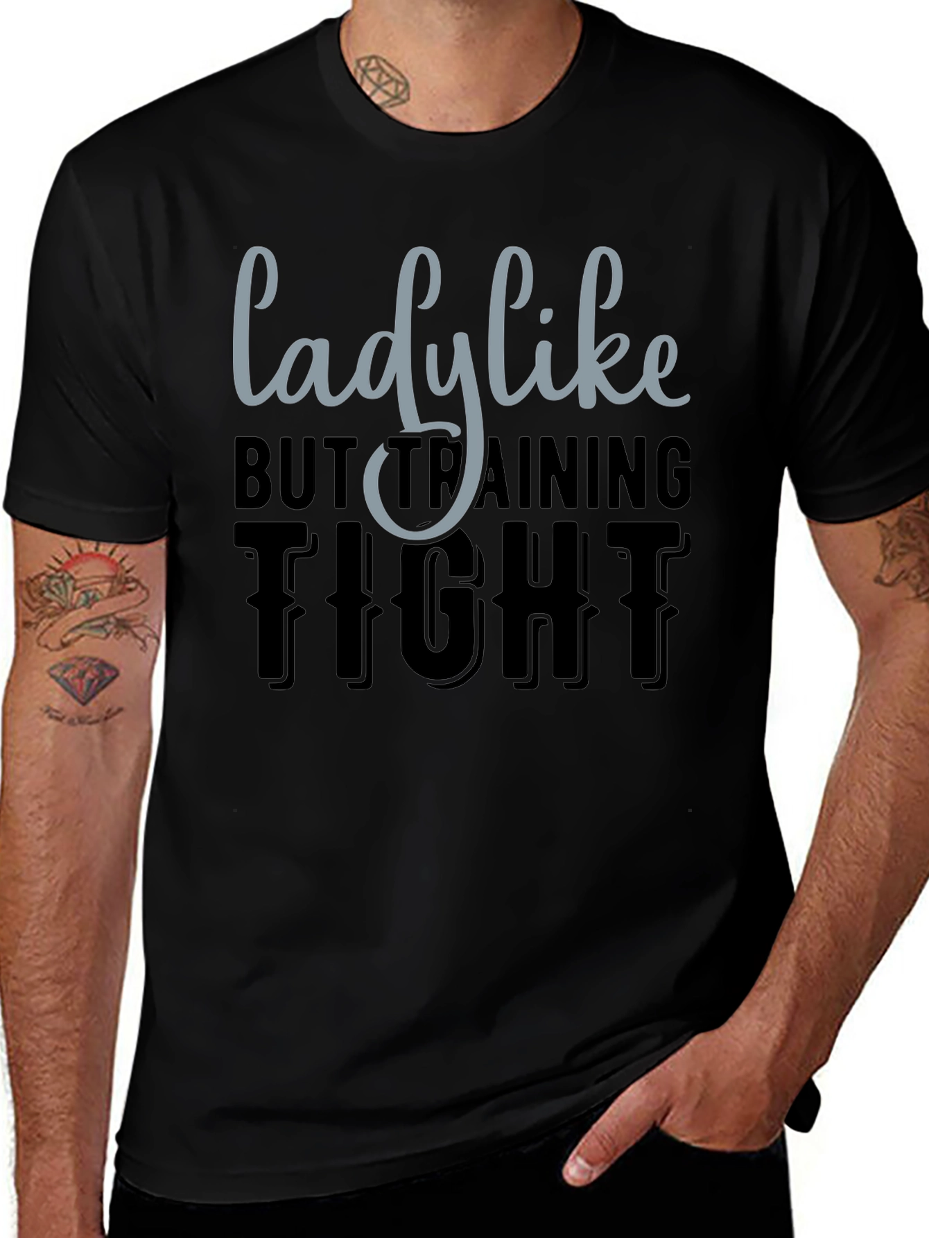 Lady Like But Training Tight Graphic Tee