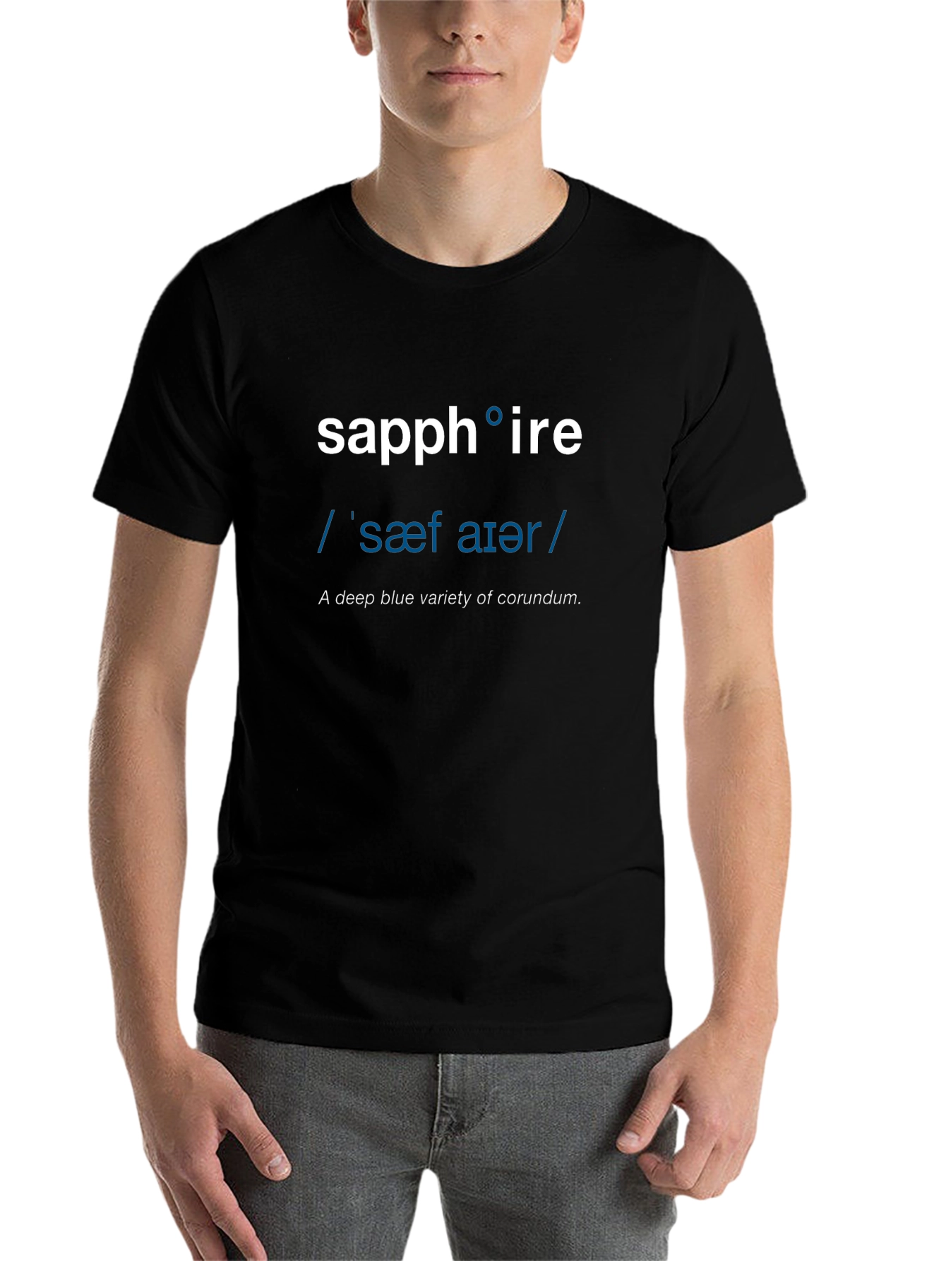 Sapphire Definition T-Shirt - Word Nerd Fashion