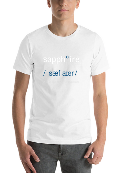 Sapphire Definition T-Shirt - Word Nerd Fashion