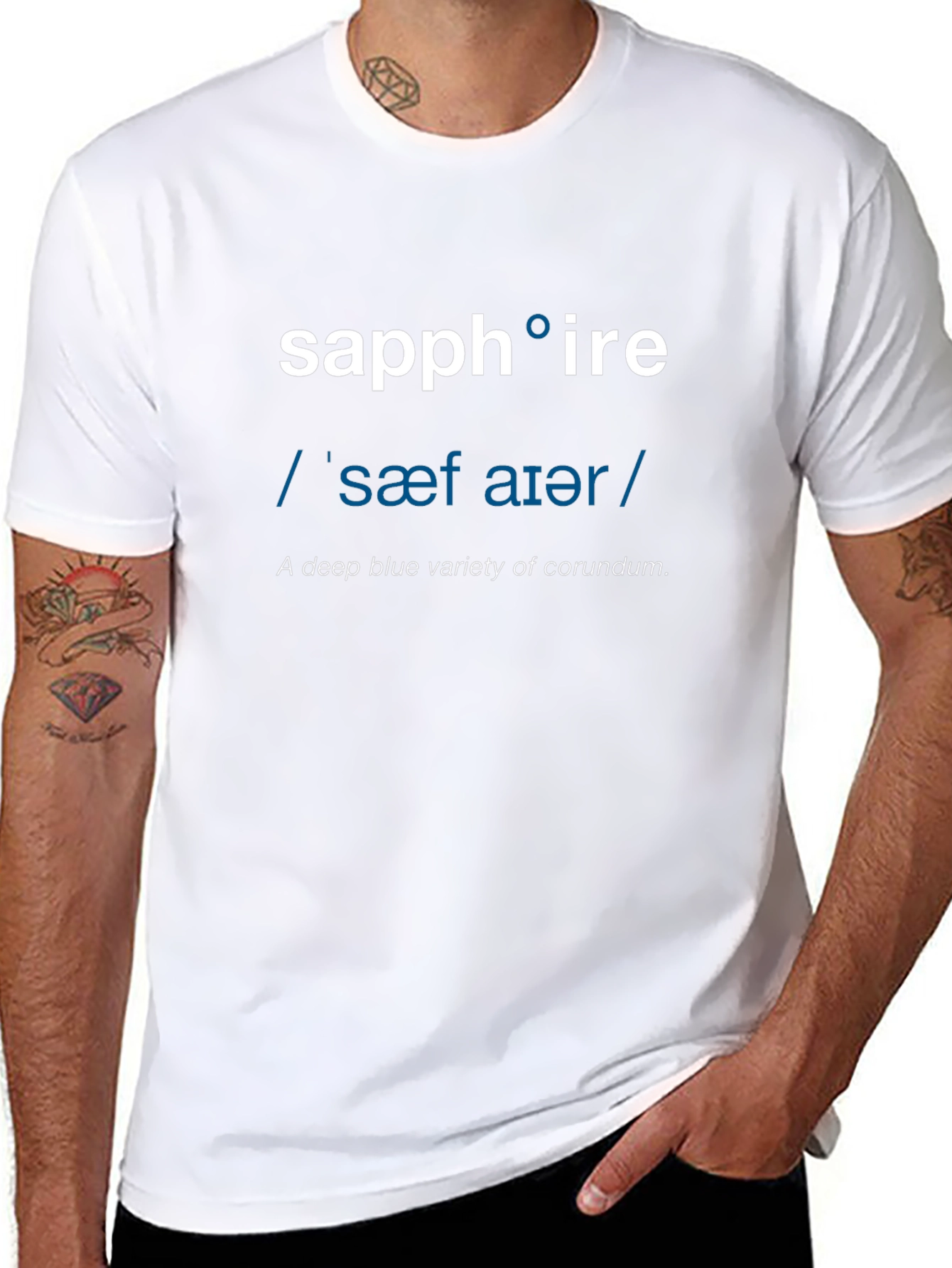 Sapphire Definition T-Shirt - Word Nerd Fashion
