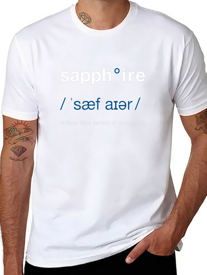 Sapphire Definition T-Shirt - Word Nerd Fashion