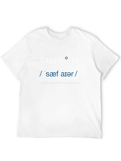 Sapphire Definition T-Shirt - Word Nerd Fashion