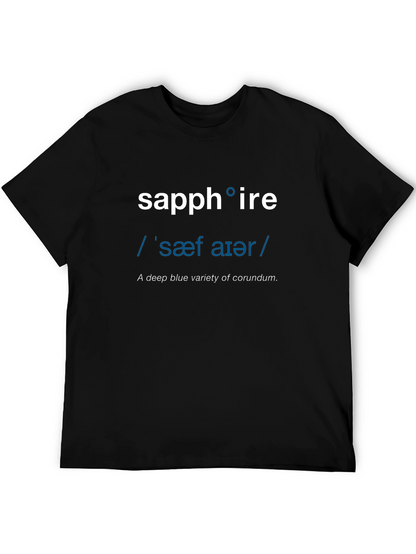Sapphire Definition T-Shirt - Word Nerd Fashion