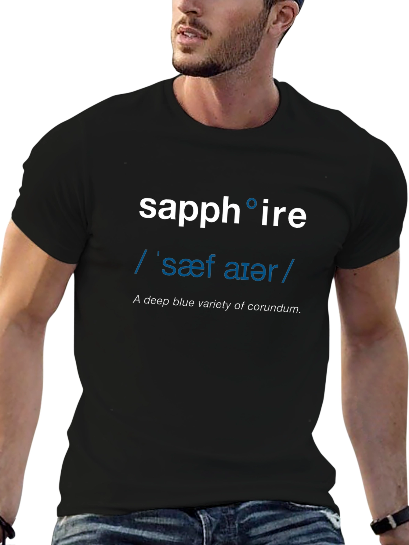 Sapphire Definition T-Shirt - Word Nerd Fashion