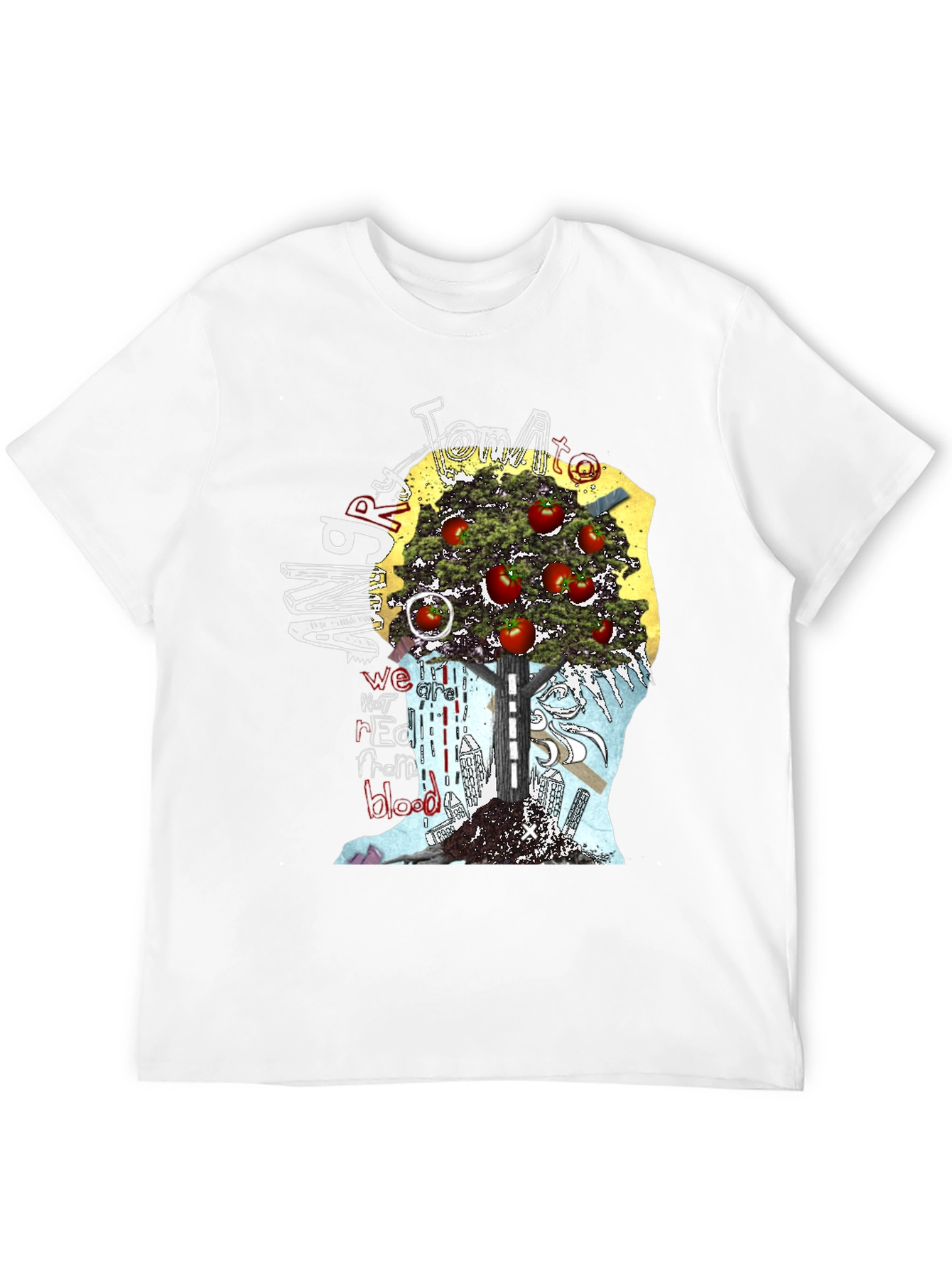 Tomato Man Graphic T-Shirt - Unique Art Tee