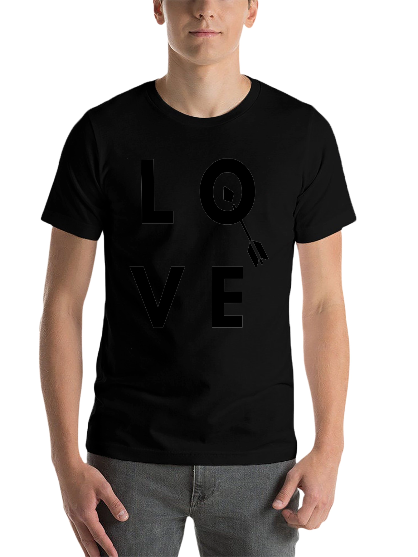 LOVE Compass Arrow Mens T-Shirt