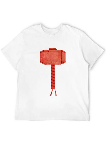 Hammer Graphic Tee - Black Cotton T-Shirt