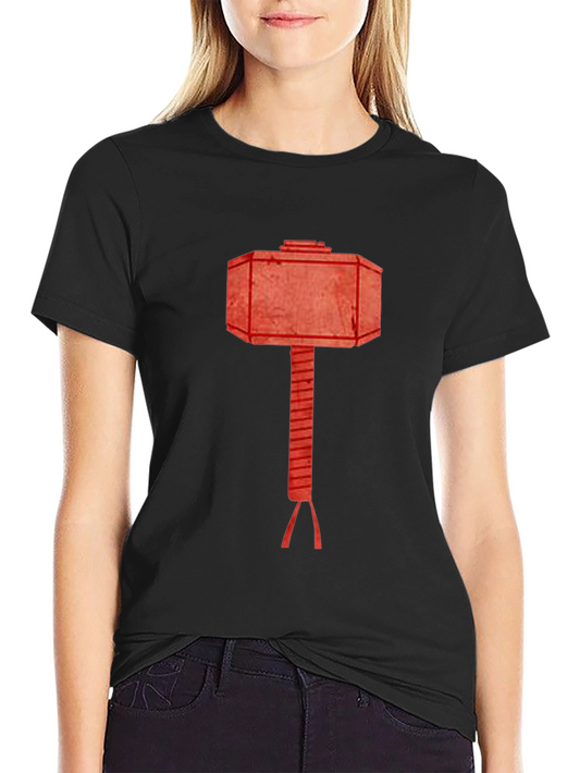 Hammer Graphic Tee - Black Cotton T-Shirt