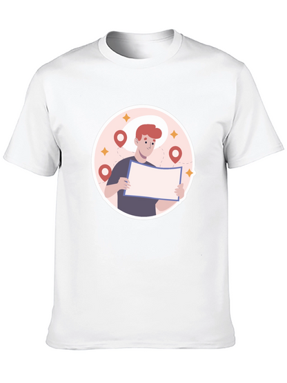 Black Graphic T-Shirt - Lost Traveler Design